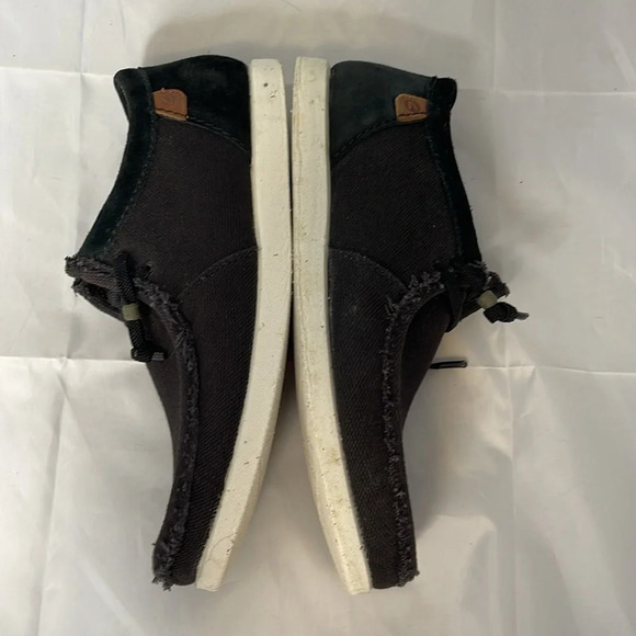 CLARKS Shacrelite Oxford Canvas Leather Black Coastal Lightweight Comfort 10.5 - Picture 6 of 10